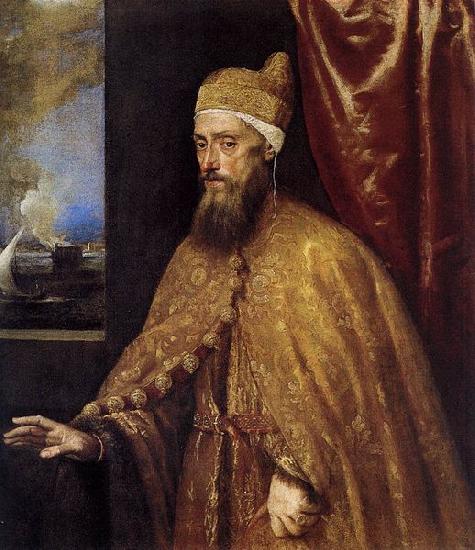 Titian Portrait of the Doge Francesco Venier oil painting picture