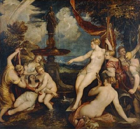 Titian Diana and Callisto by Titian Sweden oil painting art