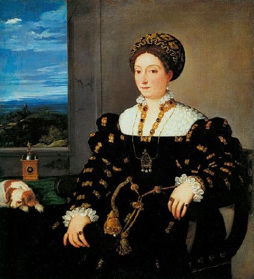 Titian Portrat der Eleonora Gonzaga Sweden oil painting art