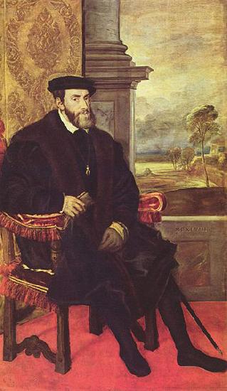 Titian Portrat des Karl V. im Lehnstuhl Sweden oil painting art