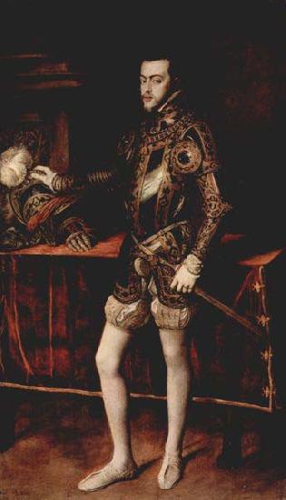 Titian Portrat Philipp II Sweden oil painting art