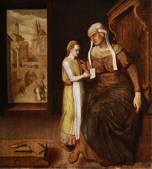 Anonymous Allegory of Teaching, German Sweden oil painting art
