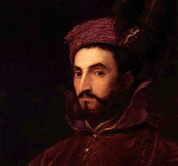 Titian Portrat des Ippolito de Medici Sweden oil painting art