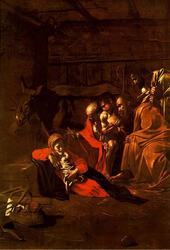 Caravaggio Adoration of the Shepherds Sweden oil painting art