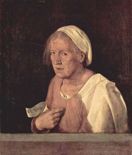 Giorgione Portrat einer alten Frau Sweden oil painting art