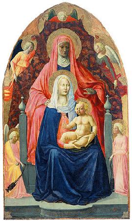 MASACCIO Virgin and Child with Saint Anne Sweden oil painting art