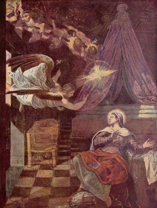 Tintoretto Verkundigung oil painting image