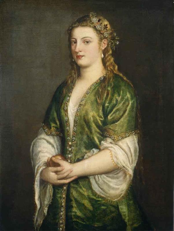 Titian Portrait of a Lady Sweden oil painting art