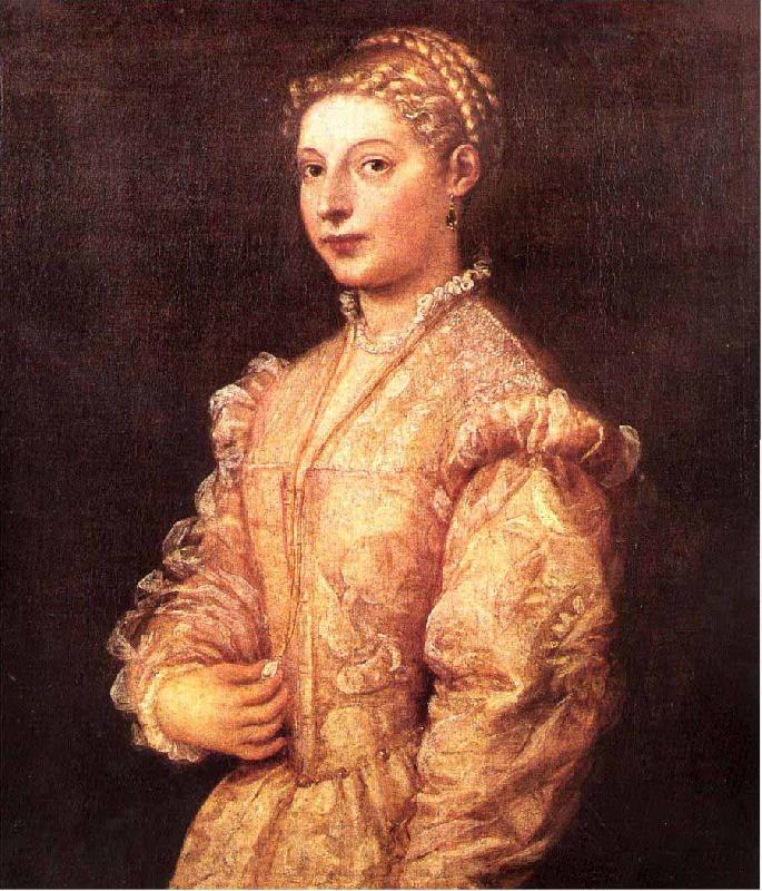 Titian Portrait of Titians daughter Lavinia oil painting picture