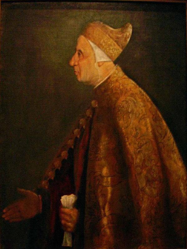 Titian Der Doge Niccolo Marcello aus der Sicht Tizians Sweden oil painting art