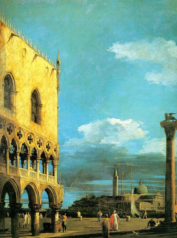 Canaletto The Piazzetta- Looking South oil painting picture