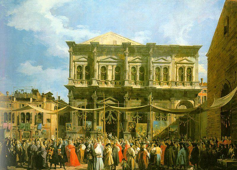 Canaletto Venice: The Feast Day of St. Roch oil painting picture