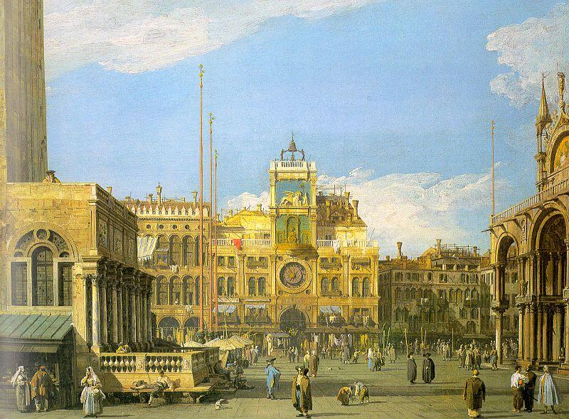 Canaletto Piazza San Marco- Looking North oil painting picture