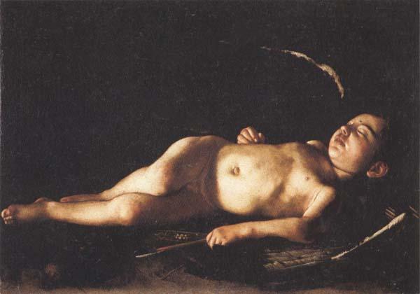 Caravaggio Sleeping Cupid oil painting image