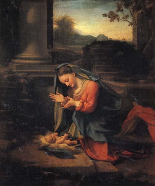 Correggio The Adoration of the Child Sweden oil painting art