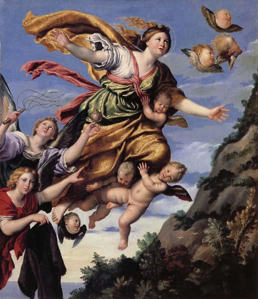 Domenichino The Assumption of Mary Magdalen into Heaven Sweden oil painting art