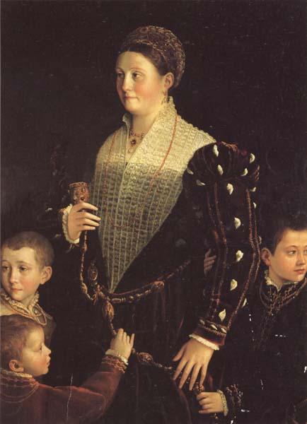 PARMIGIANINO Portrait of the Countess of Sansecodo and Three Children Sweden oil painting art