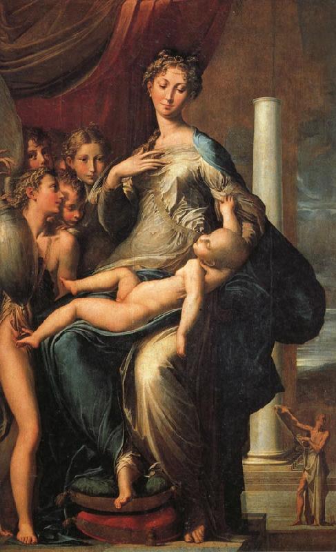 PARMIGIANINO Madonna of the Long Neck Sweden oil painting art