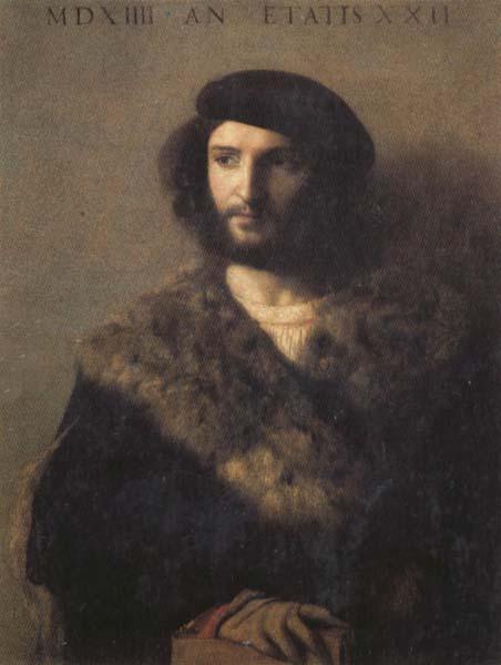 Titian Portrait of a Man Sweden oil painting art