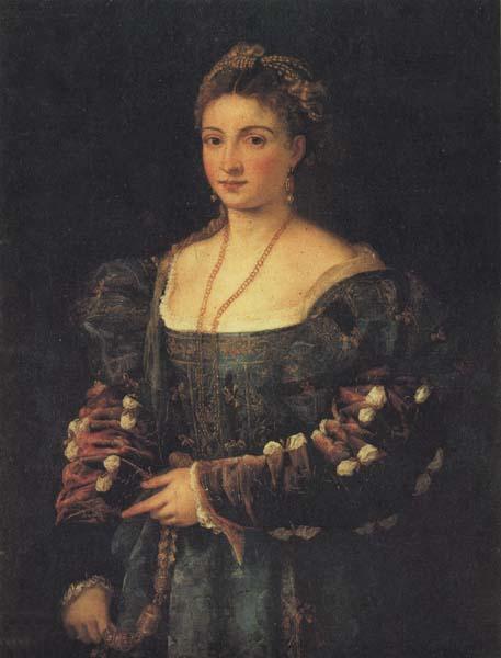 Titian Portrait of a Woman Sweden oil painting art