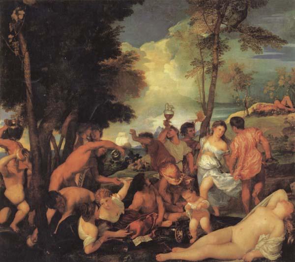 Titian Bacchanal Sweden oil painting art
