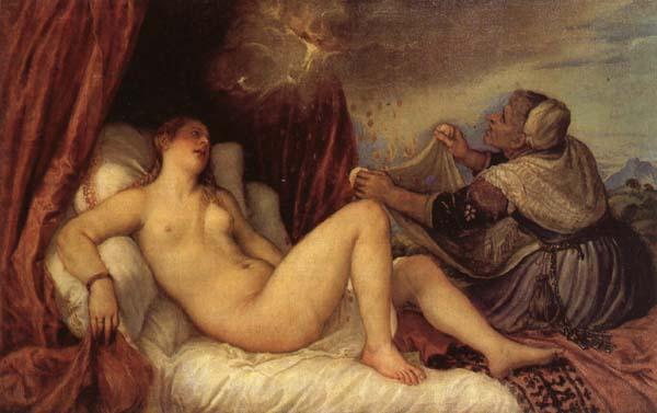 Titian Danae oil painting image
