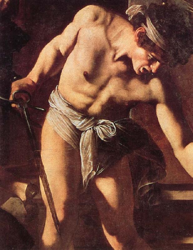 Caravaggio Details of Martyrdom of St.Matthew Sweden oil painting art