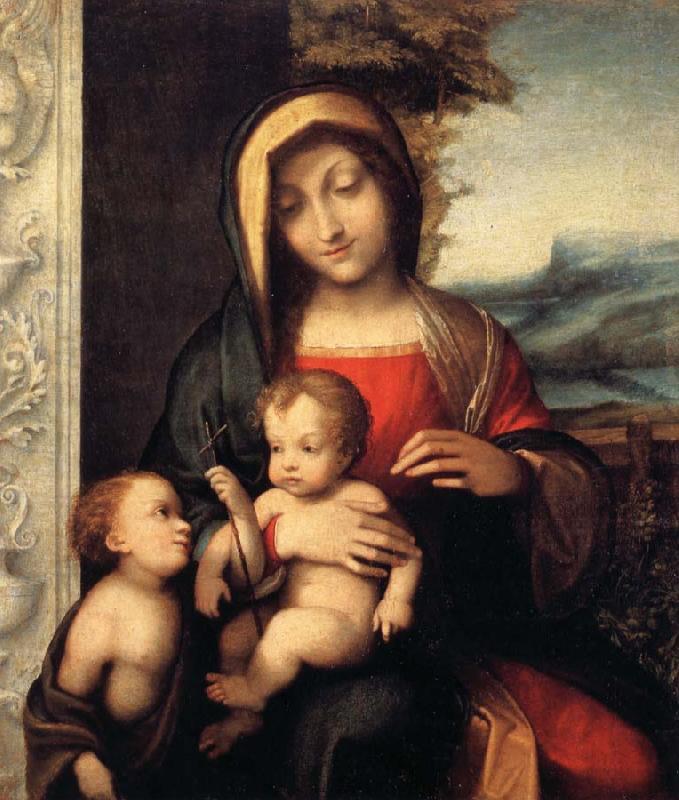 Correggio Madonna and Child with the Young Saint John Sweden oil painting art