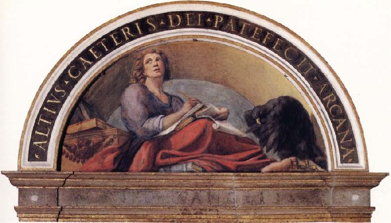 Correggio Lunette with Saint John the Evangelist Sweden oil painting art
