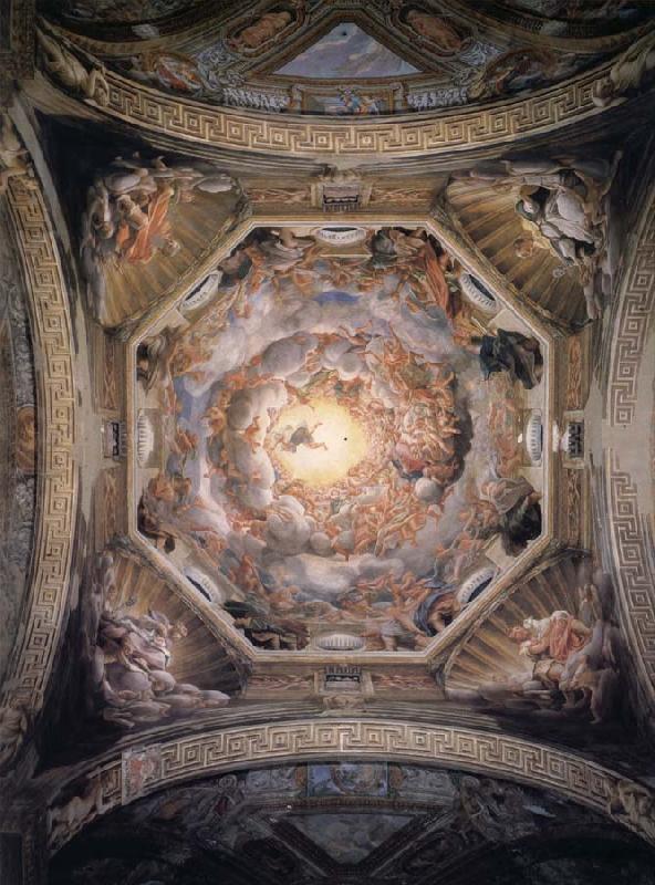 Correggio Assumption of the Virgin,cupola Sweden oil painting art