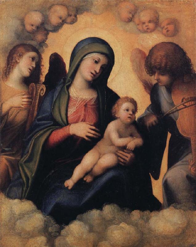 Correggio Madonna and Child with Angels playing Musical Instruments Sweden oil painting art