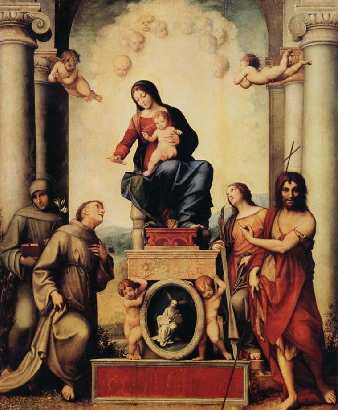 Correggio Madonna with Saint Francis Sweden oil painting art