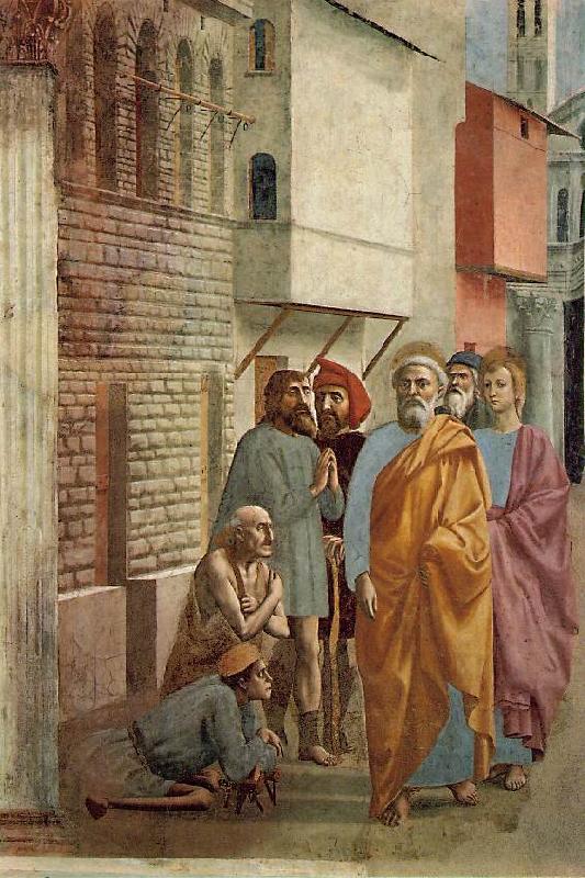 MASACCIO St Peter Healing the Sick with his Shadow Sweden oil painting art