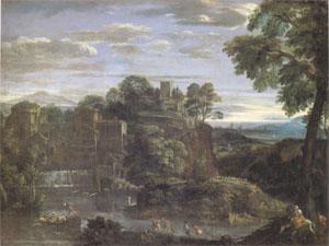 Domenichino Landscape with the Flight into Egypt (mk05) Sweden oil painting art