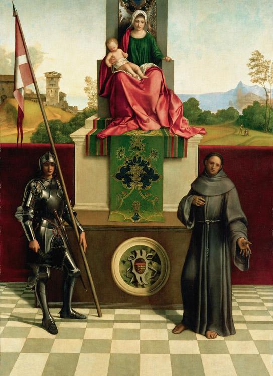 Giorgione Virgin and Child with SS Francis and Liberalis (mk08) oil painting picture