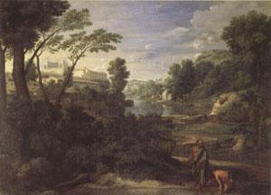 Poussin Landscape with Diogenes (mk05) Sweden oil painting art