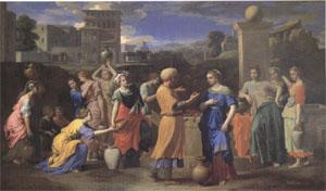 Poussin Eliezer and Rebecca (mk05) Sweden oil painting art