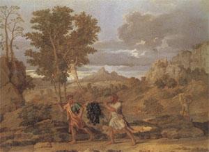 Poussin Autumn or the Grapes from the Promised Land (mk05) Sweden oil painting art