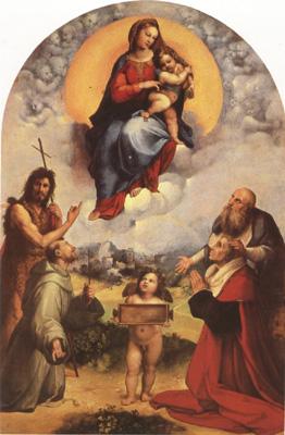 Raphael Madonna di Foligno (mk08) oil painting image