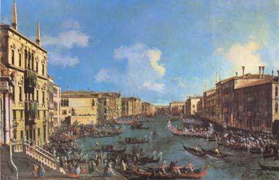 Canaletto Regatta on the Canale Grande (mk08) oil painting picture