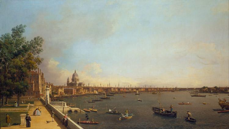 Canaletto View of London The Thames from Somerset House towards the City (mk25) Sweden oil painting art
