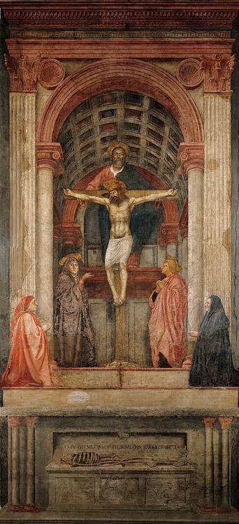MASACCIO The Holy Trinity (nn03) Sweden oil painting art