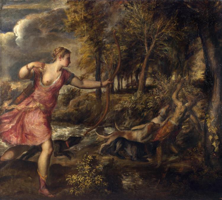 Titian The Death of Actaeon (mk25) Sweden oil painting art