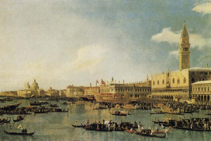 Canaletto Venice:The Basin of San Marco on Ascension Day oil painting image