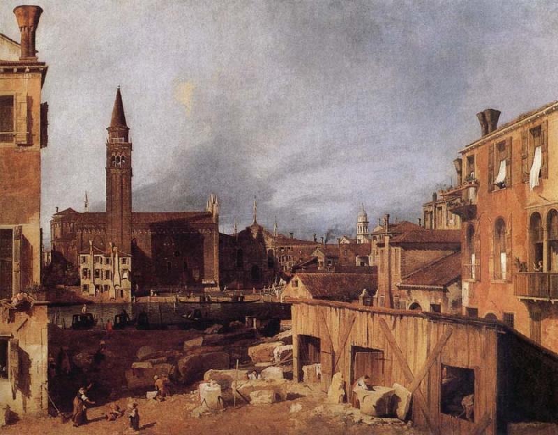 Canaletto Venice:Campo San Vital and Santa Maria della Carita Sweden oil painting art