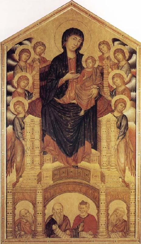 Cimabue Madonna and Child Enthroned with Angels and Prophets Sweden oil painting art