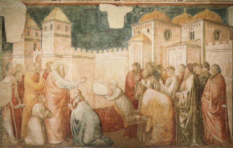 Giotto The Raising of Drusiana,Cappella Peruzzi Sweden oil painting art