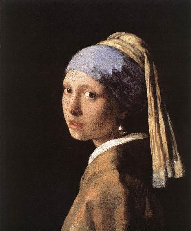 JanVermeer Girl with a Pearl Earring Sweden oil painting art