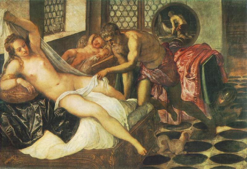Tintoretto Vulcanus Takes Mars and Venus Unawares Sweden oil painting art