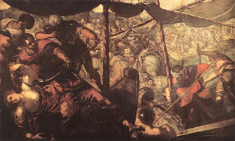 Tintoretto Battle between Turks and Christians oil painting image